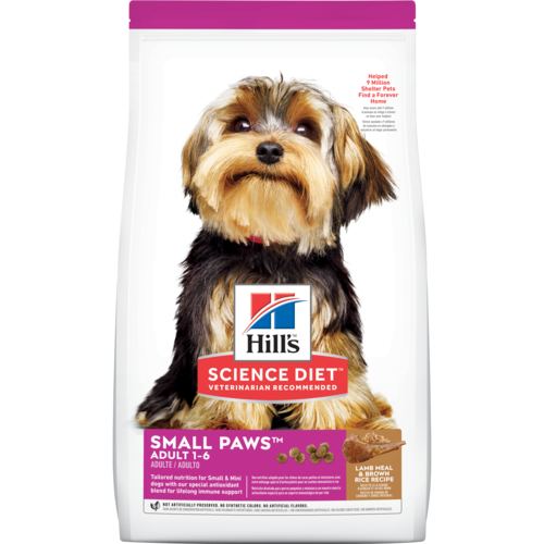 Hill's® Science Diet® Adult Small Paws™ Lamb Meal & Brown Rice Recipe dog  food  lb Bag | Pet Care Animal Hospital